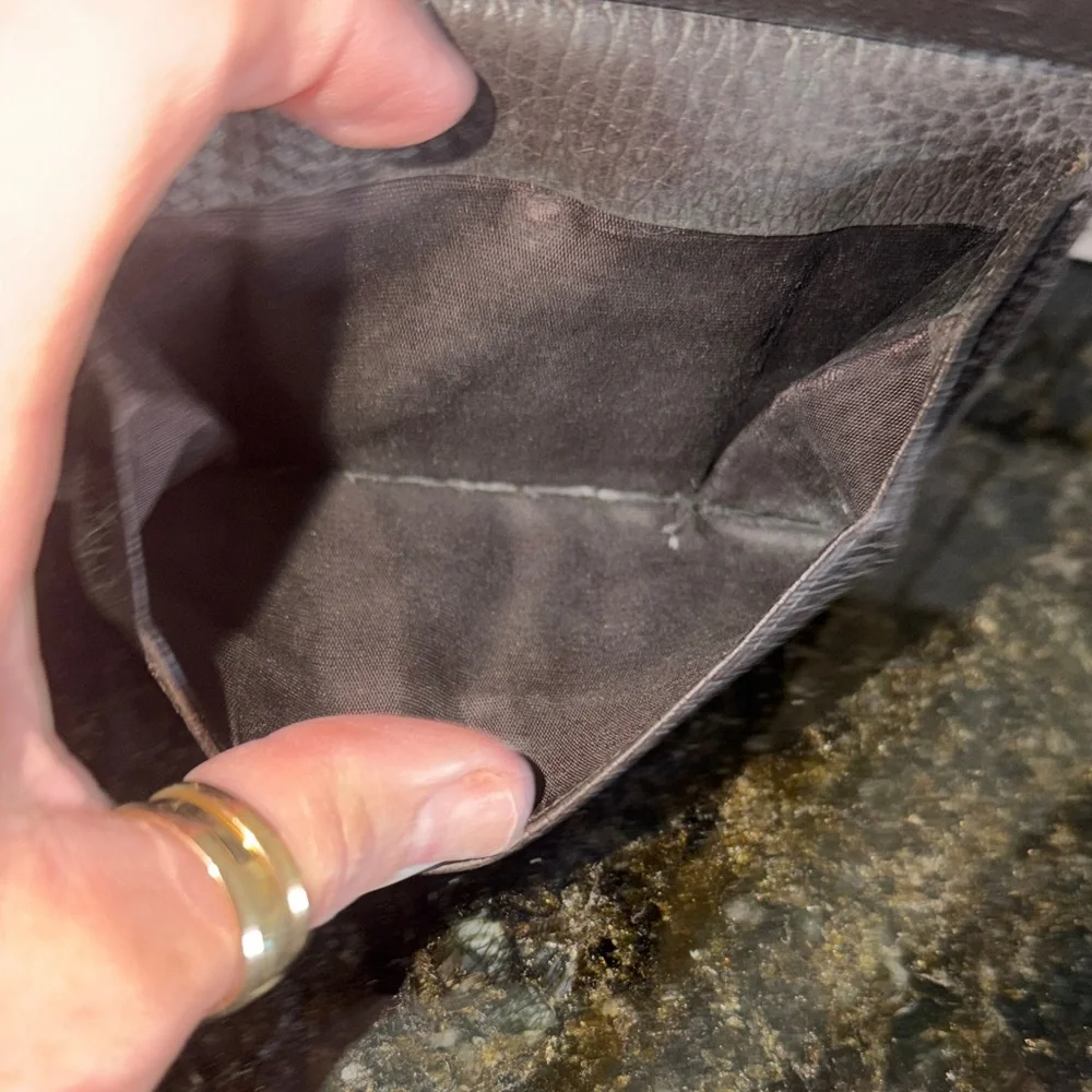 Vintage Gucci Tan and Brown GG Monogram Wallet